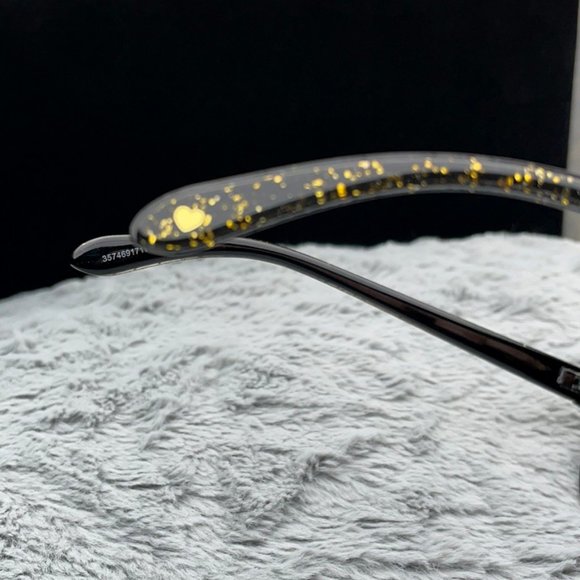 Juicy Couture Sparkle Gold Translucent / Black NWT - Picture 4 of 7